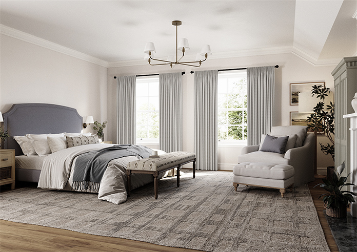 Dew Drop, Metallic Silver - Made to Measure Curtains - Image 7